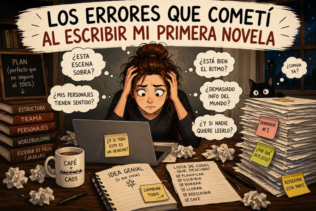 Los errores al escribir mi primera novela y que tú puedes evitar