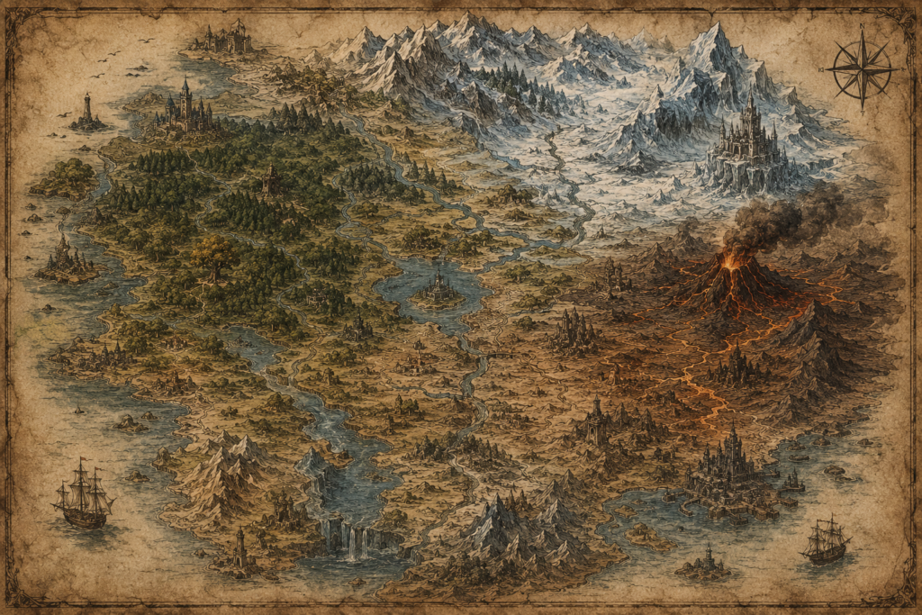 mapa de fantasía